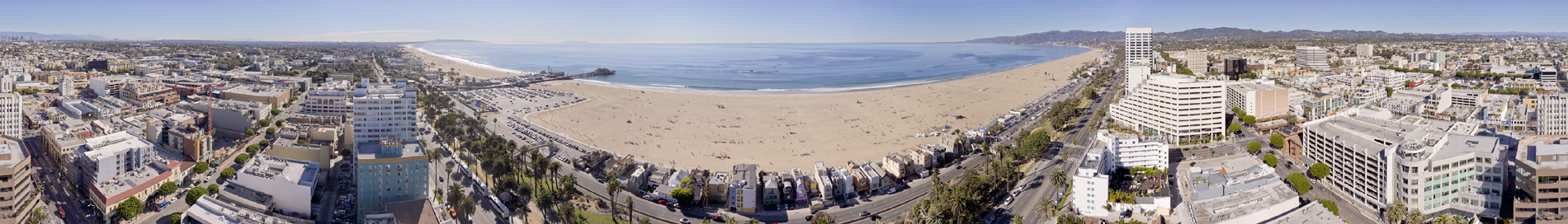 los angeles california 360 panoramic aerial inspection with drone